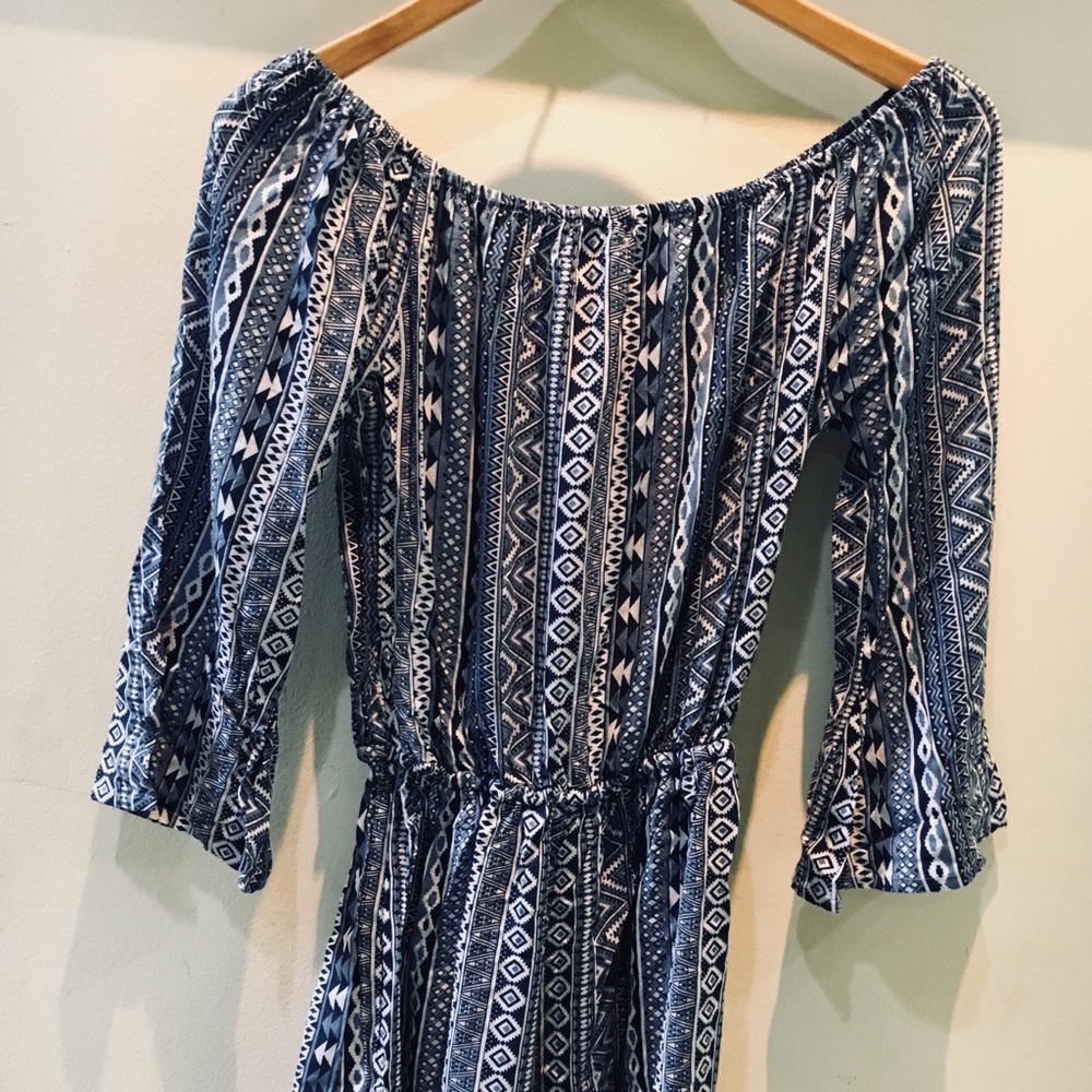 3/$20 💙NWOT BOUTIQUE TRIBAL OFF SHOULDER ROMPER💙